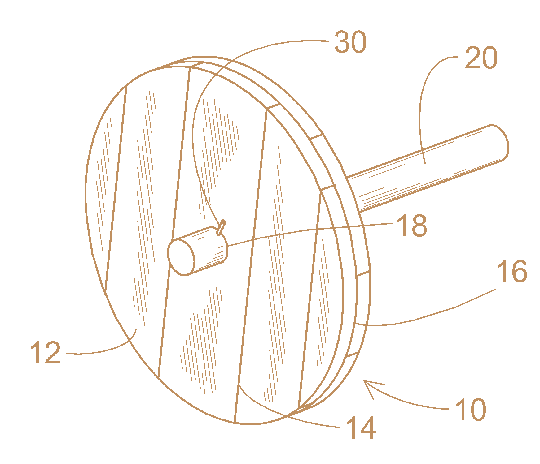 patent drawing for wheel